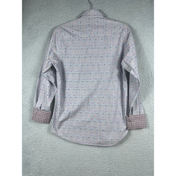 Tallia Men's Pattern Dress Shirt Casual Button Up Size S 14 1/2 - Picture 2 of 9